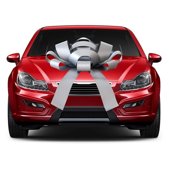Car Bow 30 Inch - Giant Magnetic Car Bow for Gifts, Weatherproof Vinyl, Non-Scratch - Birthday, Holiday, Graduation Decorations - Multiple Colors