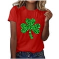 thumbnail image 1 of Camisas de Manga Corta para Mujeres Moda Casual Mujeres Camisa de Impresión Casual Cuello Redondo Pullover Tee Blusas de Manga Corta Casuales para Mujeres, 1 of 5