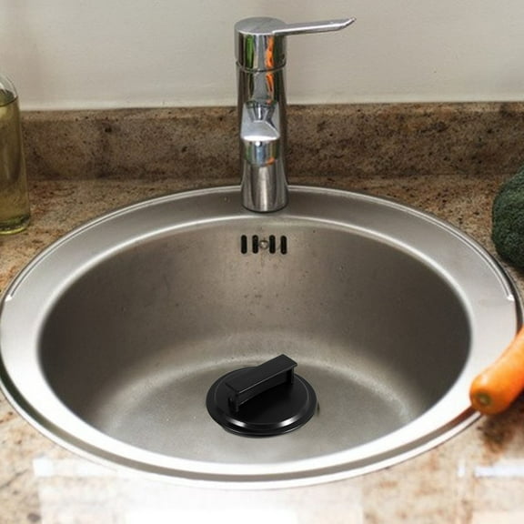 Raindrops Black Plastic Bathroom Sink Strainer Garbage Disposal Guard for Home Use Easy to Install Durable Design