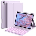 thumbnail image 1 of Funda de teclado JKSML para iPad 11th 10th Gen 11/10.9 pulgadas, color morado, 1 of 8