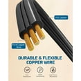 thumbnail image 4 of DEWENWILS 25FT 360° Rotating Flat Plug Extension Cord 3 Prong 16 AWG Grounded Power Strip Power Cable, 4 of 7