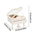thumbnail image 3 of Naiovety Piano clásico blanco exquisito que no se deforma para la decoración del hogar borde que no destiñe Decoración del hogar, 3 of 6