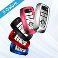thumbnail image 2 of Key Fob Cover Case for Ford Soft TPU Key Holder Full Coverage Car Key Protector with Leather Keychain Lanyard for Ford Explorer Mustang Fusion Escape F150 F250 F350 F450 F550 Edge, Blue, 2 of 6