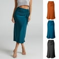 thumbnail image 2 of PUMISAS Elegant Hip-Wrapping Skirts For Women High Waisted Skirts Solid Color Casual Tight Skirt, 2 of 4