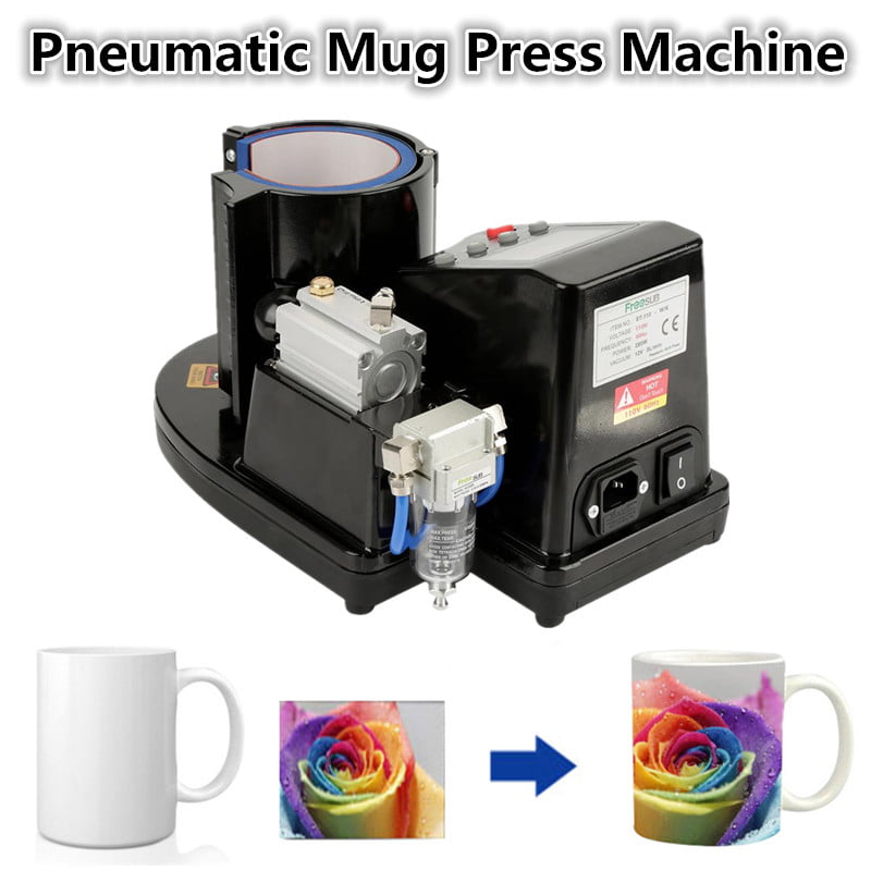 Auto Pneumatic Mug Heat Press Machine for 11OZ Coffee Cups Mugs Sublimation 110V 