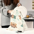 thumbnail image 6 of Kitchen Towels Cute Owls Pattern Cleaning Towel Absorbent Hand Towels Tea Towels for Home Restaurant Dish Clean 28" x 18", 4PCS, 6 of 7