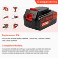 thumbnail image 6 of 2-Pack 8.0Ah 20V Battery Replacement for B+D 20V Tools LB20 LBX20 LBXR20 LBXR20B LBXR2020 LBX4020 LB2X4020 LST220 Battery, 6 of 8