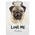 thumbnail image 2 of FMSHPON Pug Dog Printing Clipboard Hardboard Wood Nursing Clip Board and Pull for Standard A4 Letter 13x9 inches, 2 of 7