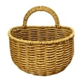 thumbnail image 1 of Cesta de almacenamiento de ratán de imitación Cesta de almacenamiento colgante Organizador de almacenamiento de colgantes de pared rústica para frutas M, 1 of 8