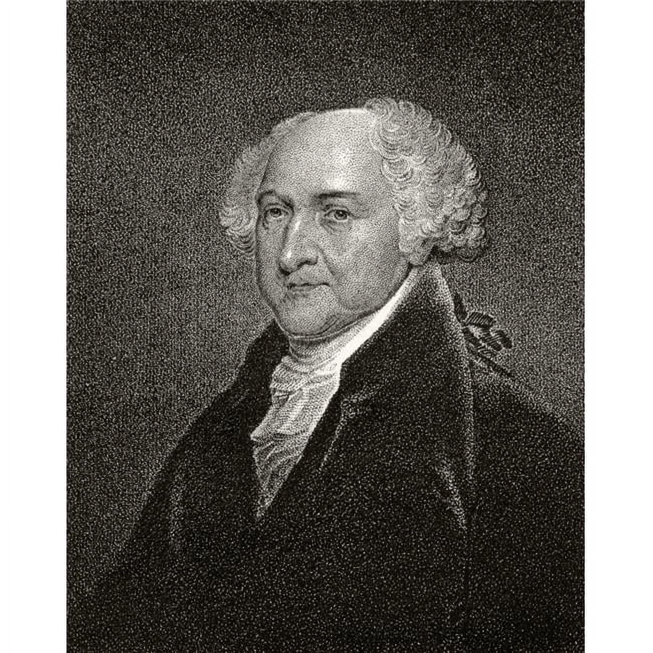 John Adams 1735-4 To 1826 Second President of America American Statesman & Founding Father A Signatory of Declaration Poster Print - Large - 24 x 32