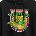 thumbnail image 3 of Teenage Mutant Ninja Turtles - Retro Pizza Graphic - Juniors Cropped Pullover Hoodie, 3 of 5