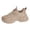 Khaki, variant on HEWUQI Platform Walking Shoes Women Cushion Comfortable Tennis Slip on Cushioning Mesh Non Slip All Day Walking Outdoor Gym Wear Sneakers Khaki Size 6