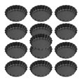 thumbnail image 3 of 13 Pcs Egg Tart Molds, 3inch Mini Tart Pans Removable Bottom, Cupcake Cake Muffin Mold Tin Pan Bakin, 3 of 5