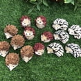 thumbnail image 3 of okwish 5Pcs Natural Handmade Straw Hedgehog Pendant Garden Retro Plant Wall Decoration Animal Pendant, 3 of 10