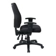 thumbnail image 3 of High Back Dual Function Ergonomic Office Chair in Coal Black Fabric, 3 of 4
