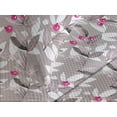 thumbnail image 3 of Ambesonne Berry Pattern Quilted Coverlet 3 Pcs, Modern Leafy Pattern, King Size, Taupe Grey Hot Pink Ivory, 3 of 4