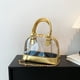 thumbnail image 5 of Bolso bandolera para mujer Bolsos de hombro con cadena de PVC transparente Bolso de playa transparente (Oro) Ehuebsd Para Estrenar, 5 of 9