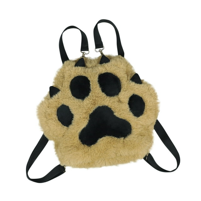 Backpack Kids School Bag Toddler Primary School Travel Bag, Dog Paw Print Boys Girls Preschool Kindergarten, Lightweight Chest Strap Adjustable Portable, Durable Polyester Material, For