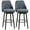 Charcoal Grey, variant on HOMCOM Bar Height Bar Stools Set of 2 360° Swivel Barstools with Steel Legs
