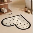 thumbnail image 6 of Clearance! Boovnll Bathroom Rugs, 24x24" Heart Shape Absorbent Soft Memory Foam Diatomite Bath Mat, Non-Slip Quickly Dry Comfortable Thicken for Bathroom, Kitchen, Floor, Pool, Bath Mats for Bathroom, 6 of 6
