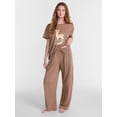 thumbnail image 2 of No Boundaries Soft Sleepwear Pants, 31" Inseam, Women’s and Women’s Plus XXS-3X, 2 of 5