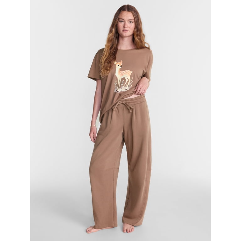 Women's Soft Brushed Sleep Pants with Pockets photo 2