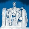 thumbnail image 2 of Christensen, Jim 26x26 Gold Ornate Wood Framed with Double Matting Museum Art Print Titled - Lincoln Monument, 2 of 4