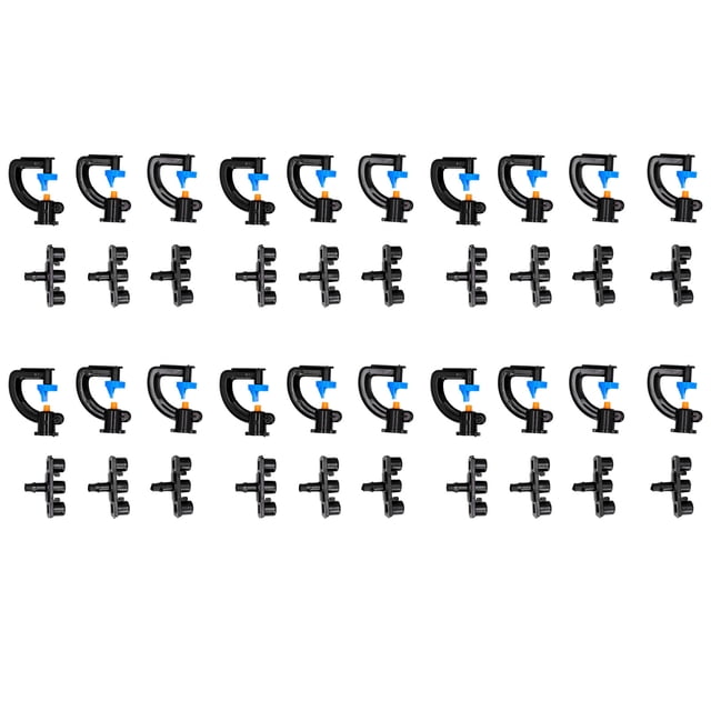 Delaman 20Set Buse d'Arrosage, Buse d'Arrosage G Type 180° d'Irrigation Réfractive Buse d'Atomisation