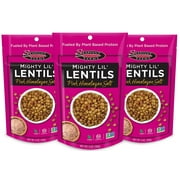 Seapoint Farms Mighty Lil Lentils, Pink Himalayan Salt, Plant Based Protein, Vegan, Gluten-Free, Non-GMO, and Kosher Crunchy Snack for Healthy Snacking, 5 oz (Pack of 3)