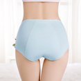 thumbnail image 4 of Bigersell Seamless Panties Clearance Thong Panties Period Panty Style P-1309 Spandex Thong Panties Ladies Thongs Briefs High Waist Women's Panties Blue 4Xl, 4 of 8