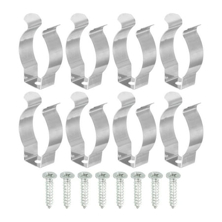 

Uxcell Fluorescent Tube Light Fixture Screws Lamp Bracket Holder Stainless Steel T8 U Clip 8 Pack