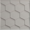 thumbnail image 5 of Ekena Millwork 19 5/8"W x 19 5/8"H Honeycomb EnduraWall Decorative 3D Wall Panel, UltraCover Satin Smokey Beige (Covers 2.67 Sq. Ft.), 5 of 6