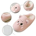 thumbnail image 4 of Cute Cat Cartoon Slippers for Women Men Four Seasons Indoor Cotton Fuzzy Slippers Soft Comfy Non Slip Slide House Slippers Home Shoes, 4 of 9
