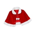 thumbnail image 1 of Wosthever Capa de terciopelo que no destiñe para Navidad, disfraz de Papá Noel, capa de terciopelo Coral de textura suave, Navidad Kits de decoración para fiestas Capa Adulto Adulto, 1 of 6