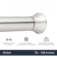 thumbnail image 2 of Tension Curtain Rod, Adjustable 78-108" Width - Nickel, Classic Finial, 2 of 6