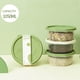 thumbnail image 1 of Juego de recipientes para almacenar alimentos aptos para microondas | Colección de 3 fiambreras Bento para preparar comidas, organizar el almuerzo y el refrigerador, 1 of 4