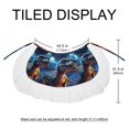 thumbnail image 5 of Starry Dinosaur Stunning Chiffon and Polyester Beach Dresses for Women | Summer Dress Collection, 5 of 6