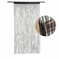thumbnail image 3 of 1 PCS Glitter String Curtains Doorway Beads Curtains, 39 x 79 Inch Hanging Fringe Room Divider Door String Curtain Boho Doors Tassel for Doorways, Windows, Closet Decor (Black), 3 of 5