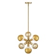 thumbnail image 3 of Designers Fountain Gambit 7 inch 6-Light Brushed Gold Modern Pendant Light, D293M-7P-BG, 3 of 9