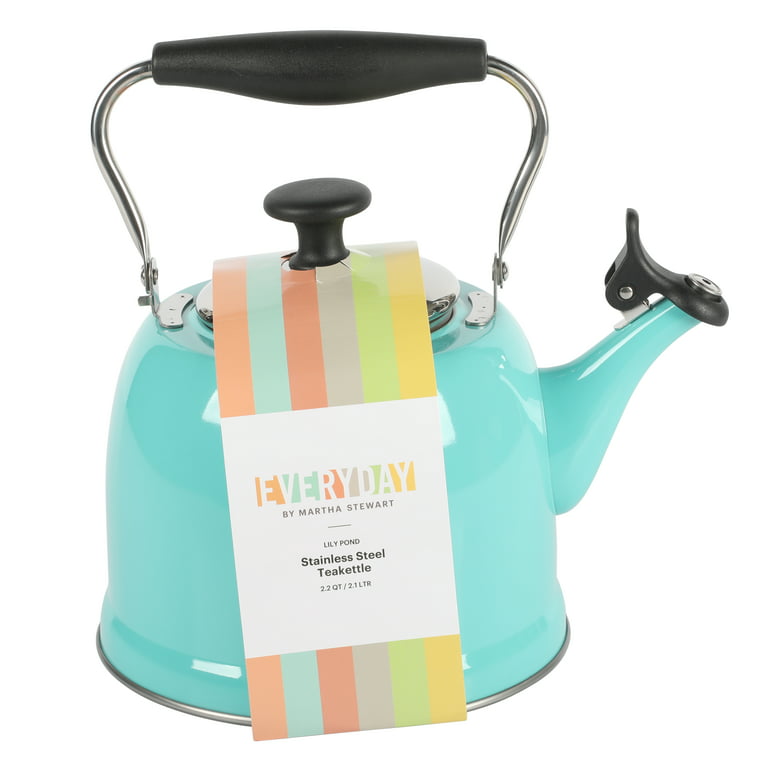 Tea Kettle Pink Stovetop, Whistling Tea Kettles, Stainless Steel Tea Pot  for Stove Tops With Folding and Heat-insulating Handle Large Diameter  Teapot