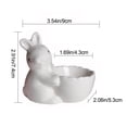 thumbnail image 6 of Easter Eggs Decoration Ceramic Rabbits Egg Cups Ceramic Egg Holders for Soft Boiled Eggs and Easter Bunny Egg Stand Decoration, New, White, 6 of 6