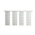 thumbnail image 3 of (3 pack) Mainstays Modern Geometric Embroidered Rod Pocket Sheer Curtains, Set of 4, Gray, 28" W x 63" L, 3 of 6
