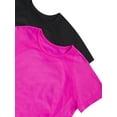 thumbnail image 2 of Athletic Works Girl's Active Seamless Tee, 2-Pack, Sizes 4-18, 2 of 7