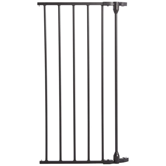 Extensión de puerta para bebés Cardinal Gates EX15 - Se adapta a puertas de seguridad Cardinal Gates - Extensión de puerta para perros de 15 pulgadas de ancho - Negro
