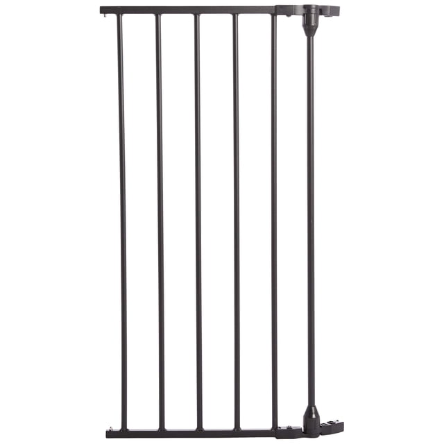 Extensión de puerta para bebés Cardinal Gates EX15 - Se adapta a puertas de seguridad Cardinal Gates - Extensión de puerta para perros de 15 pulgadas de ancho - Negro