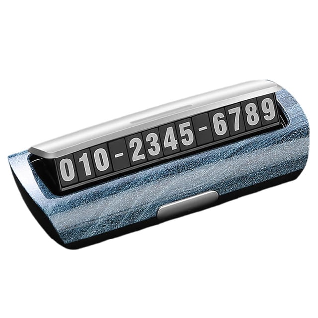 Car Phone Number Recorder, Temporary Parking Number Plate for Automobiles Lot