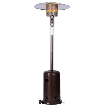 88-Inch Outdoor Gas Heater,Portable Power Heater, Premium Standing Patio Heater,With Auto Shut Off And Simple Ignition System,Wheels And Base Reservoir