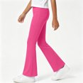 thumbnail image 5 of Mnyotv Girls Flare Leggings High Waisted Active Yoga Pants Casual Kids Bell Bottoms Pant Size 7-8 Years, 5 of 5