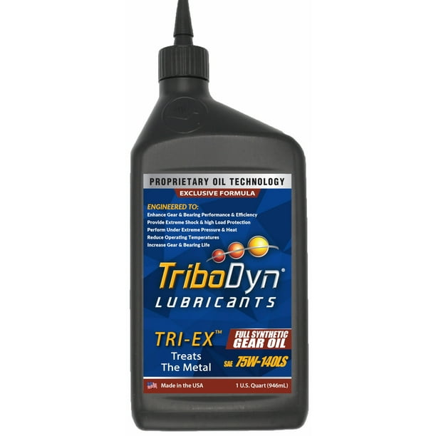 TriboDyn Synthetic 75W140 Gear Oil with Limited Slip Differential Additive Quart Bottle