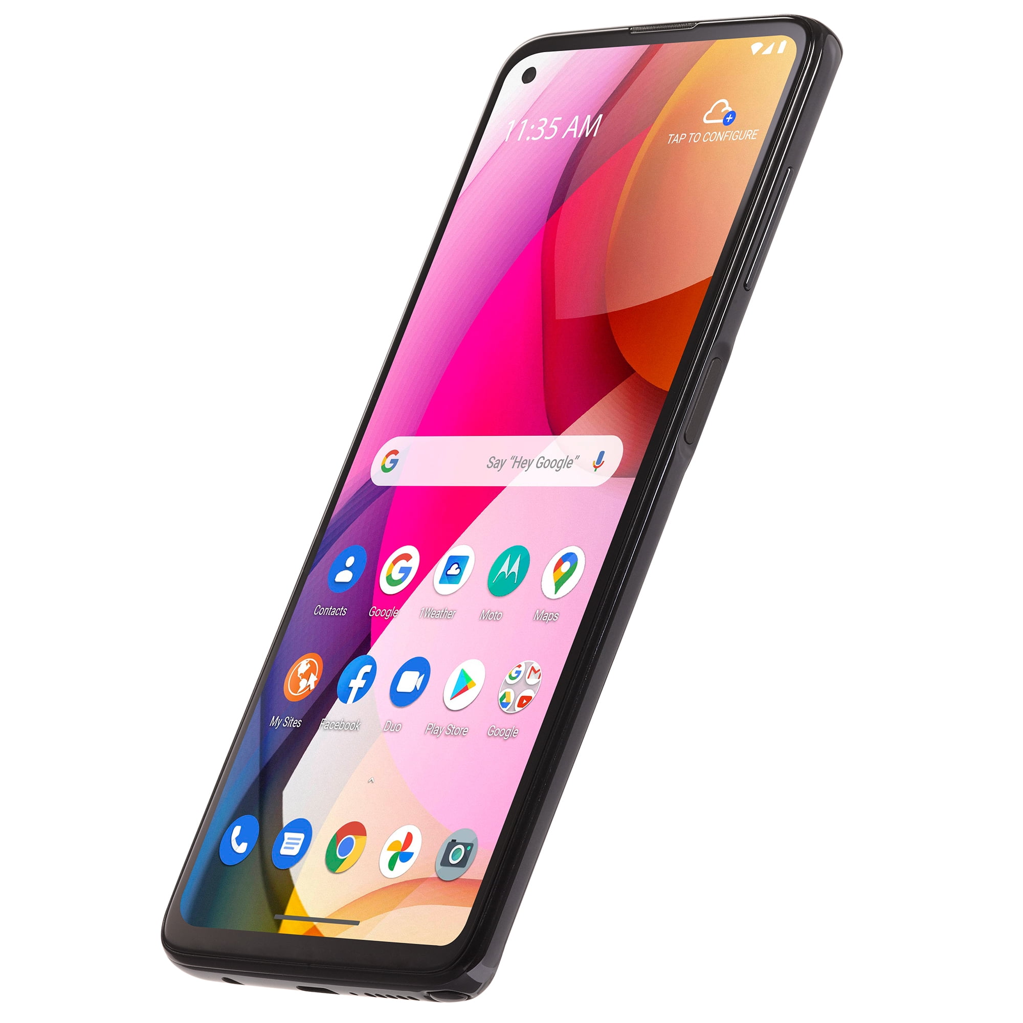 Open Box Simple Mobile Motorola Moto G Stylus 4G (2020), 128GB, Black - Prepaid Smartphone